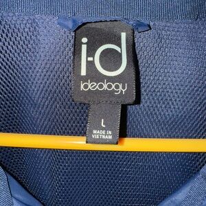 Ideology Blue Varsity Wind Breaker Jacket with hoodie